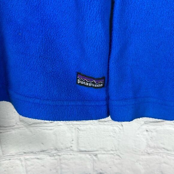 Patagonia Worn Wear Women's Micro D 1/4-Zip Fleece Pullover size M Medium Blue - Picture 10 of 16